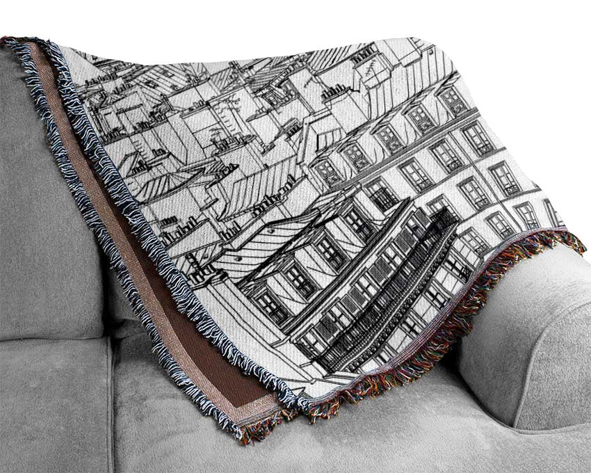 Eiffel Tower France 14 Woven Blanket