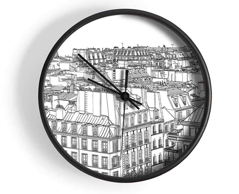 Eiffel Tower France 14 Clock - Wallart-Direct UK