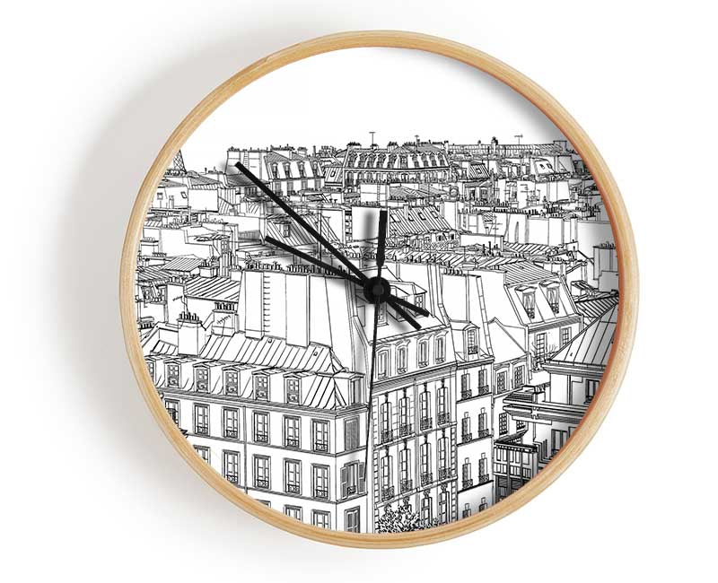 Eiffel Tower France 14 Clock - Wallart-Direct UK