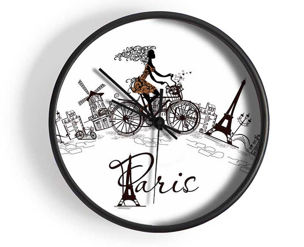 Eiffel Tower Chic 10 Clock - Wallart-Direct UK