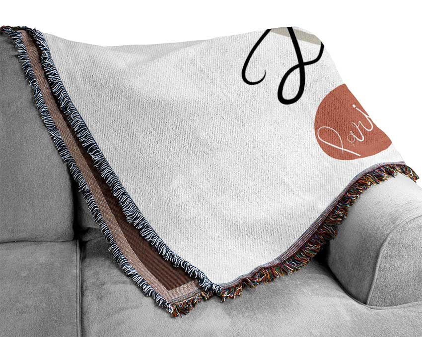 Eiffel Tower Chic 11 Woven Blanket