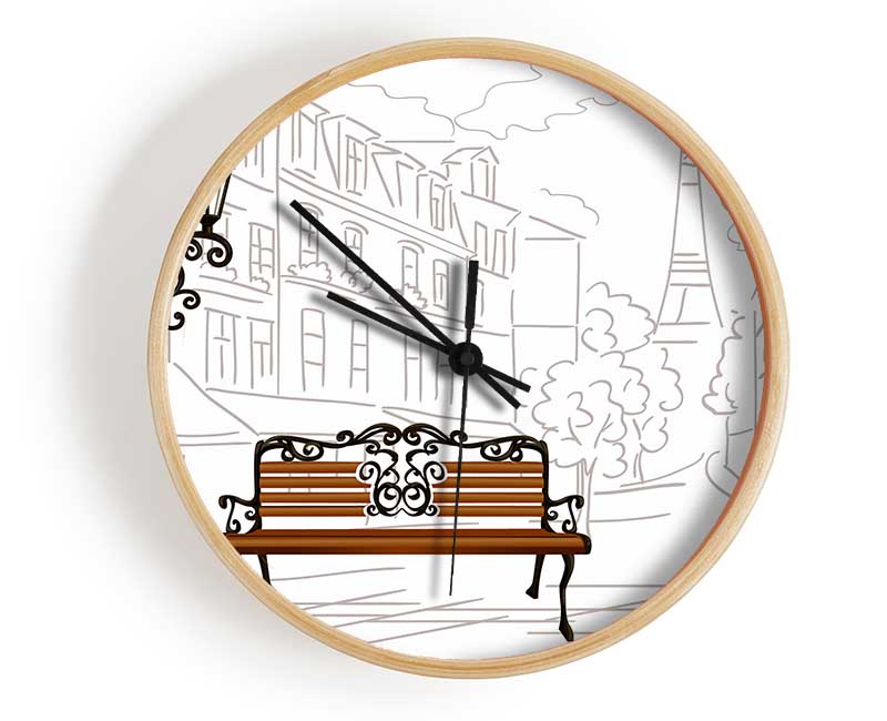 Eiffel Tower Streets 11 Clock - Wallart-Direct UK