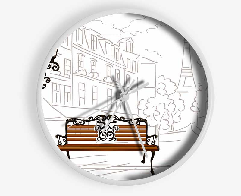 Eiffel Tower Streets 11 Clock - Wallart-Direct UK