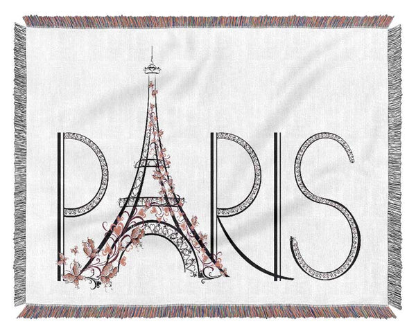 Eiffel Tower Chic 9 Woven Blanket