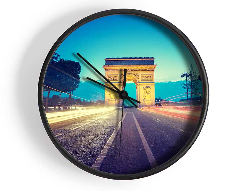 Arc De Triomphe 11 Clock - Wallart-Direct UK