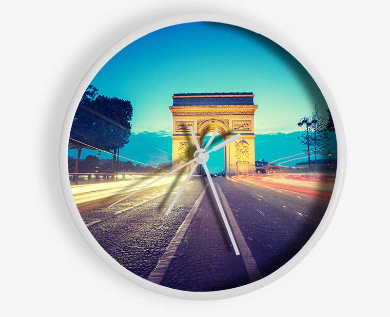 Arc De Triomphe 11 Clock - Wallart-Direct UK