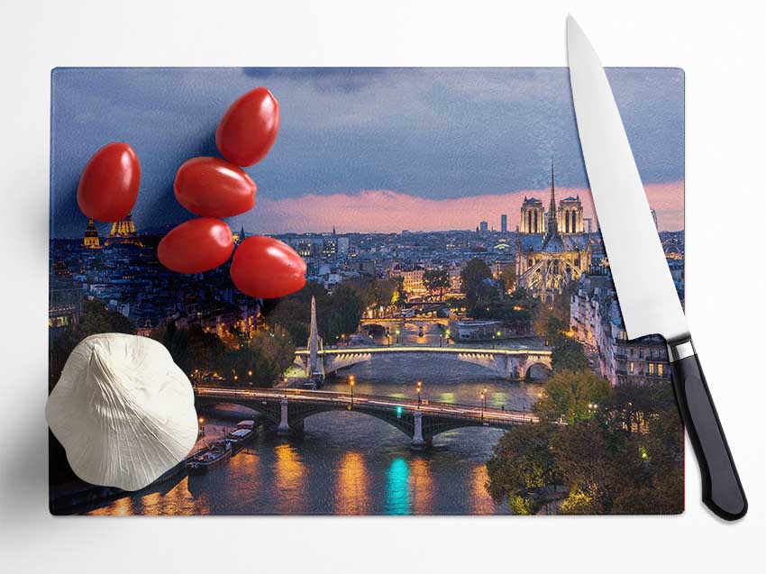 Eiffel Tower France 17 Glass Chopping Board