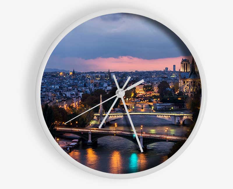 Eiffel Tower France 17 Clock - Wallart-Direct UK