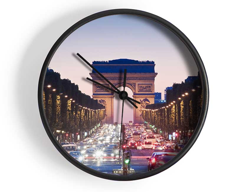 Arc De Triomphe 10 Clock - Wallart-Direct UK