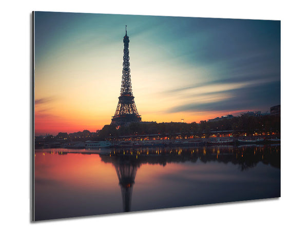 Eiffel Tower Over The River Seine 4