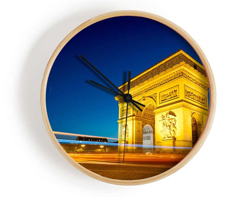 Arc De Triomphe 5 Clock - Wallart-Direct UK