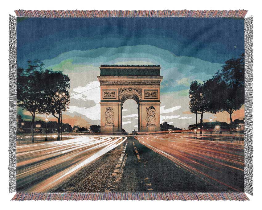 Arc De Triomphe 9 Woven Blanket