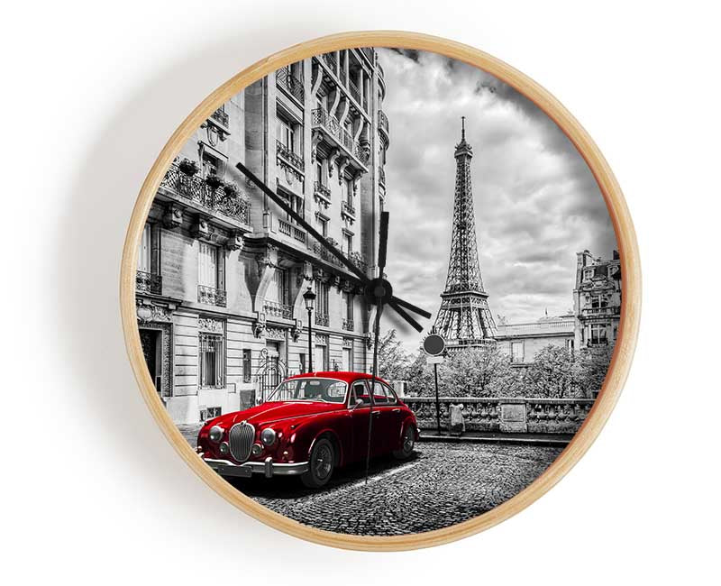 Eiffel Tower Streets 7 Clock - Wallart-Direct UK