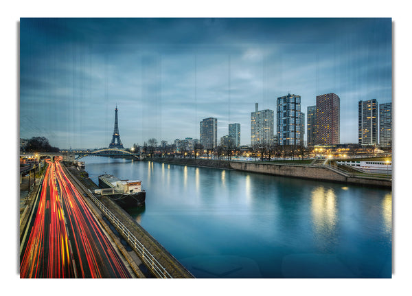 Eiffel Tower Over The River Seine 1