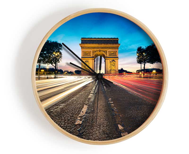 Arc De Triomphe 8 Clock - Wallart-Direct UK