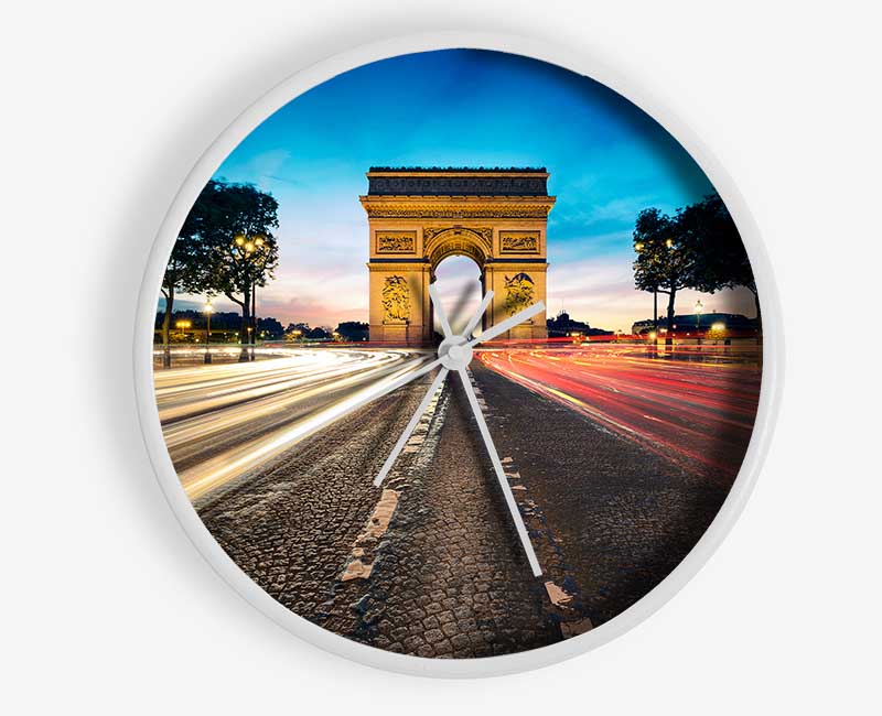 Arc De Triomphe 8 Clock - Wallart-Direct UK