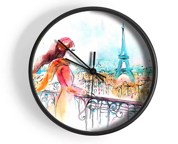 Eiffel Tower Beauty Clock - Wallart-Direct UK