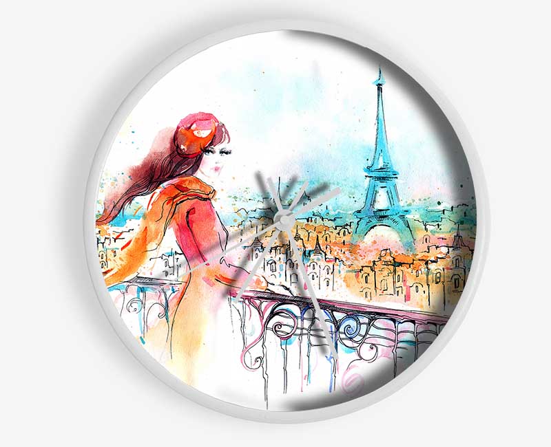 Eiffel Tower Beauty Clock - Wallart-Direct UK