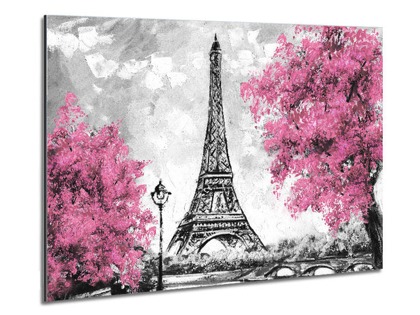 Eiffel Tower Pink trees