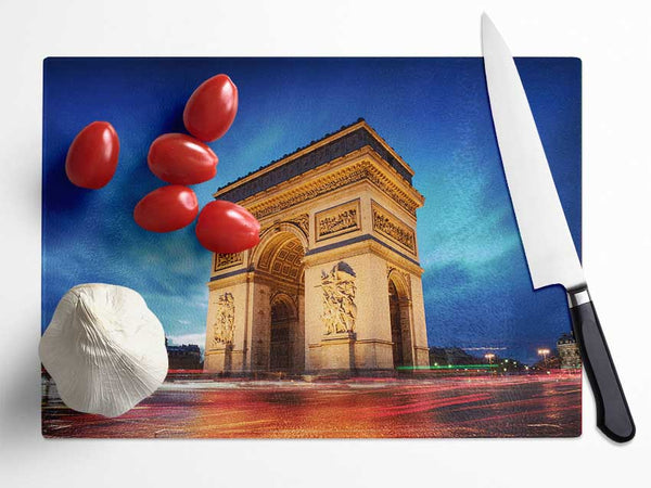 Arc De Triomphe 7 Glass Chopping Board