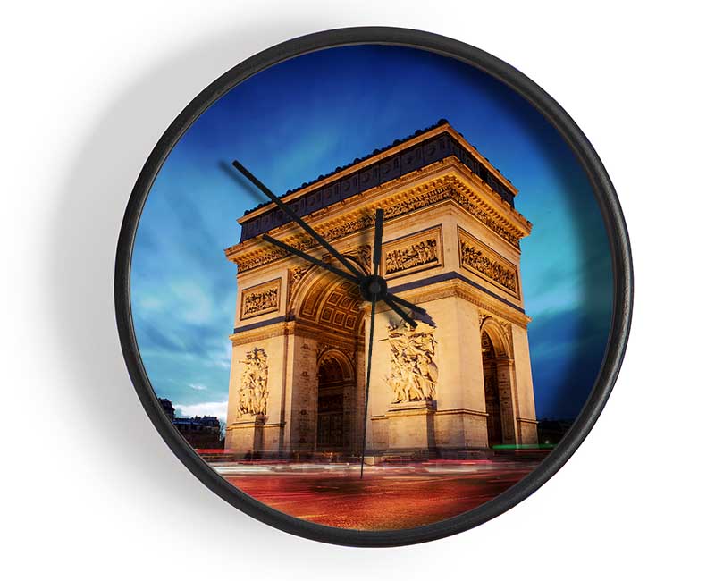 Arc De Triomphe 7 Clock - Wallart-Direct UK