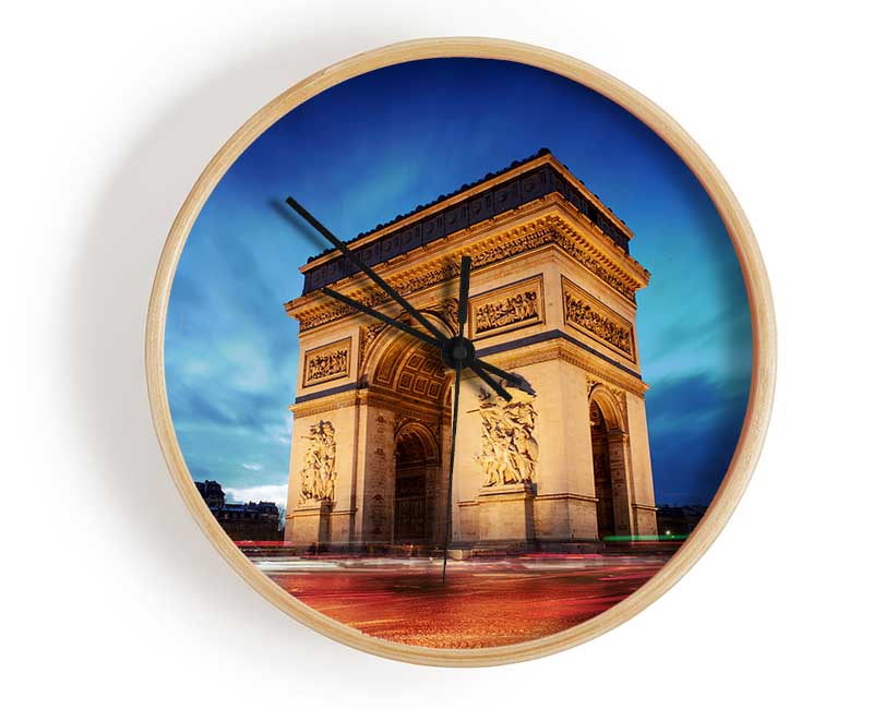 Arc De Triomphe 7 Clock - Wallart-Direct UK