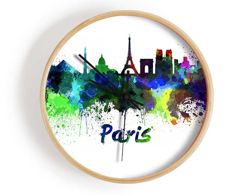 Eiffel Tower France 18 Clock - Wallart-Direct UK