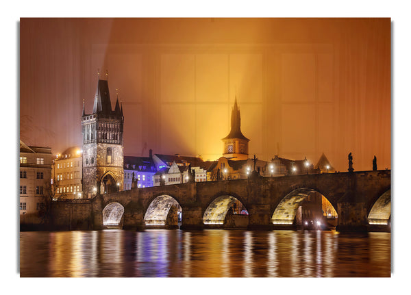 Charles Bridge Over The River Vltava