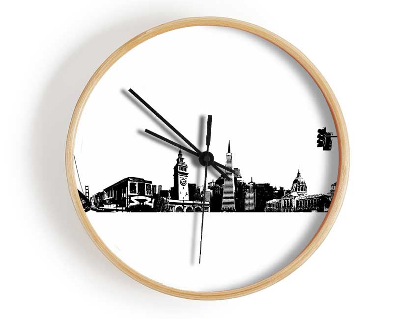 San Fransisco Wonder Clock - Wallart-Direct UK