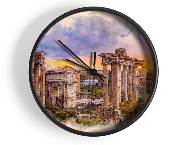 The Roman Forum Clock - Wallart-Direct UK