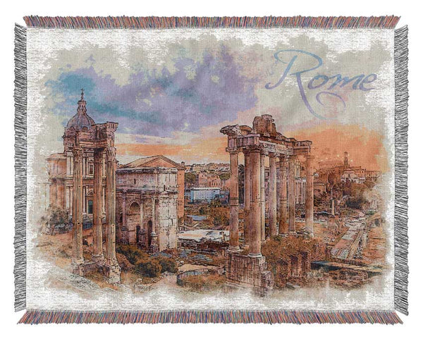 The Roman Forum Woven Blanket