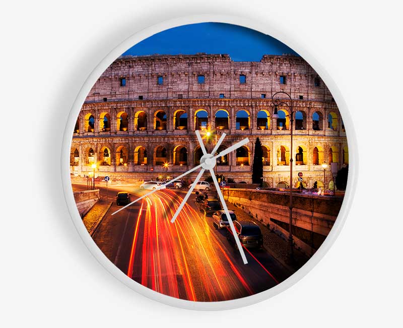 Colosseum Night Speed Clock - Wallart-Direct UK