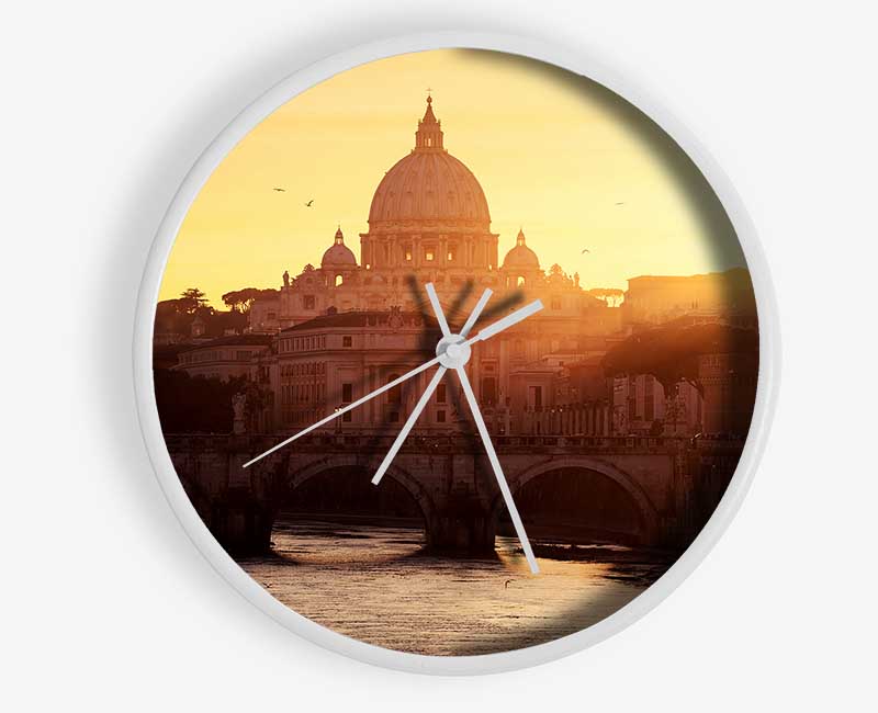 Sunrise Over The Beautiful Clock - Wallart-Direct UK