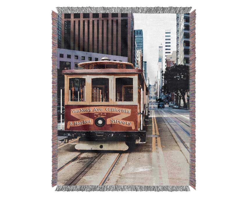 Cable Car 3 Woven Blanket