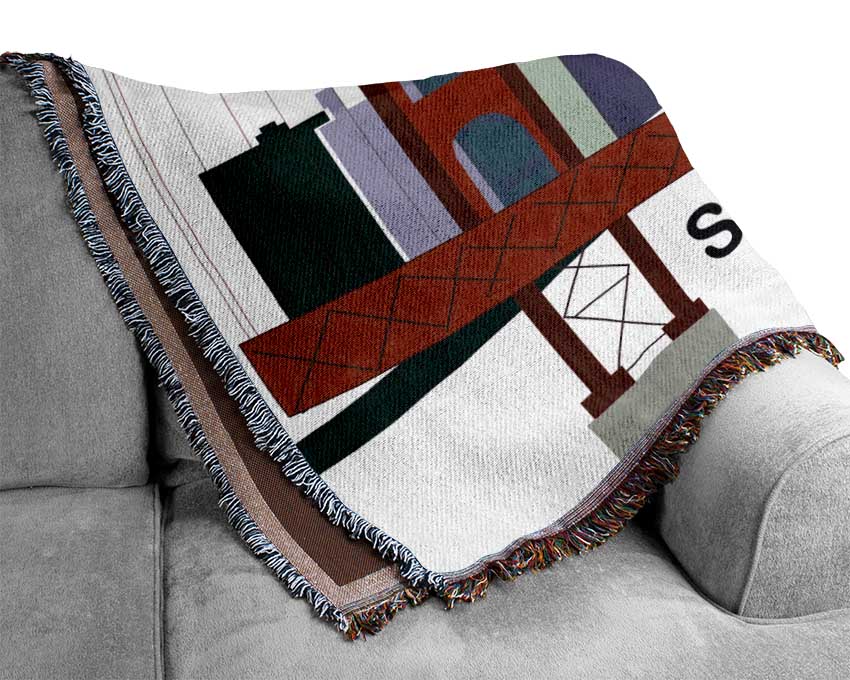 Golden Gate Bridge 5 Woven Blanket