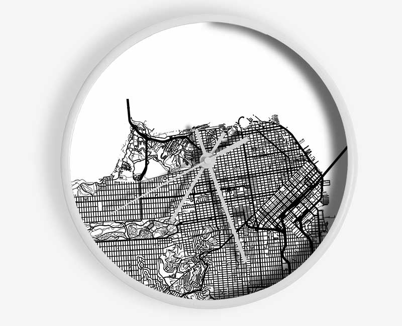 Map Of The City 5 Clock - Wallart-Direct UK