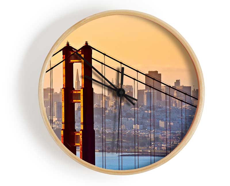 Golden Gate Bridge Structure Clock - Wallart-Direct UK