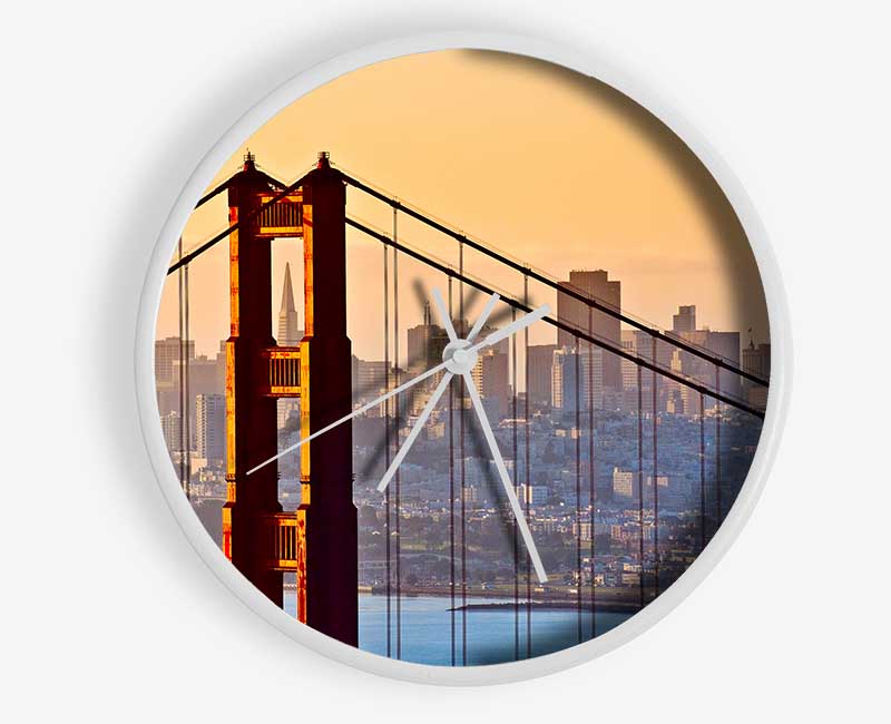 Golden Gate Bridge Structure Clock - Wallart-Direct UK