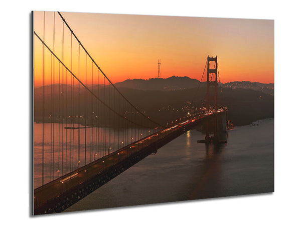 Golden Gate Bridge Sunset Glow