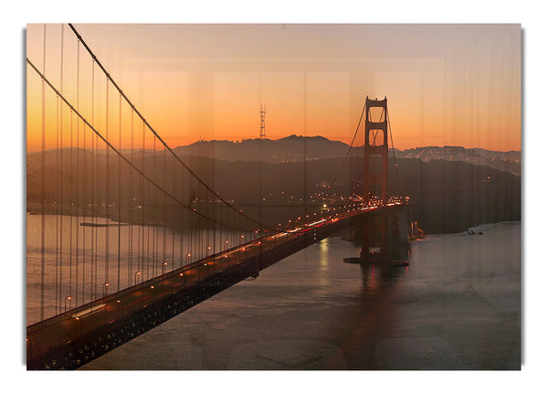 Golden Gate Bridge Sunset Glow