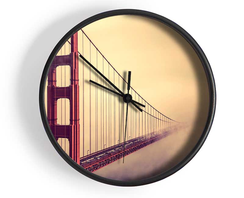 Golden Gate Bridge Mist Clock - Wallart-Direct UK