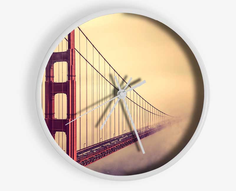 Golden Gate Bridge Mist Clock - Wallart-Direct UK