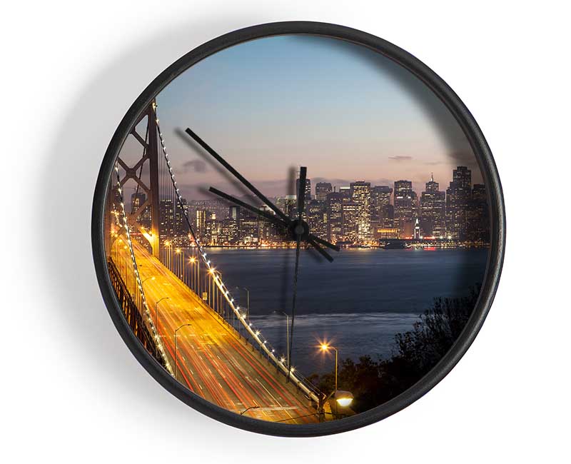 Golden Gate Bridge Clock - Wallart-Direct UK