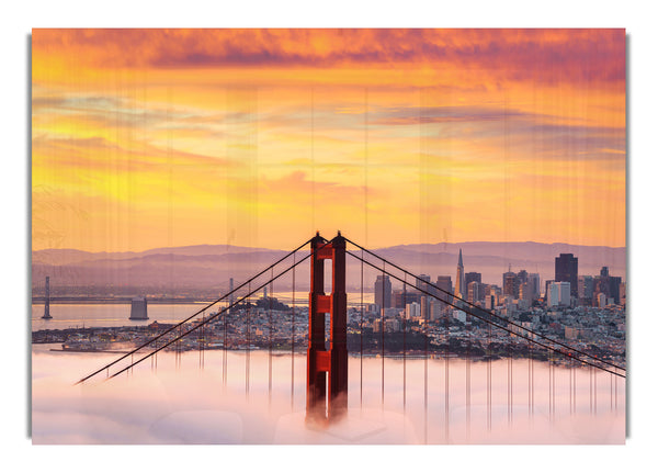 Sonnenuntergang Nebel Golden Gate Bridge