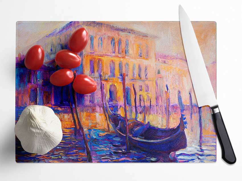 Lonesome Gondola Glass Chopping Board