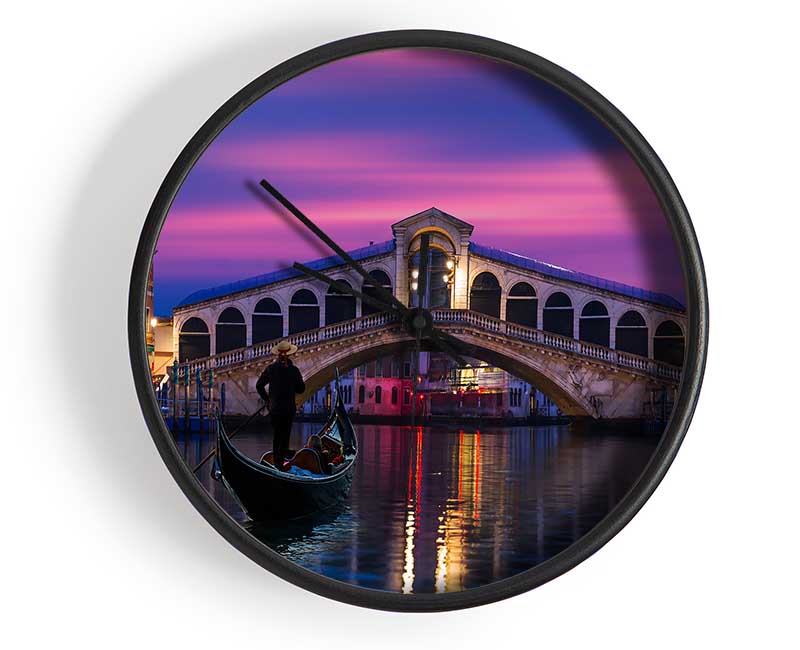 Gondola Ride 6 Clock - Wallart-Direct UK