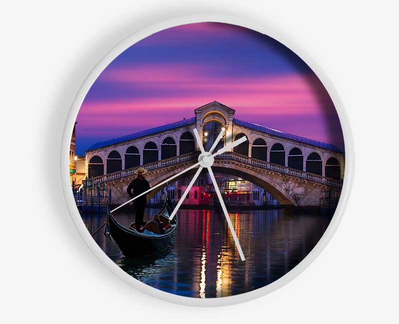 Gondola Ride 6 Clock - Wallart-Direct UK