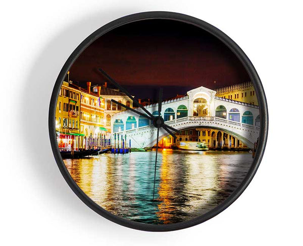 Rialto In Lights Clock - Wallart-Direct UK