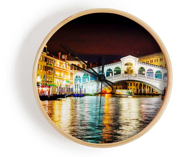 Rialto In Lights Clock - Wallart-Direct UK