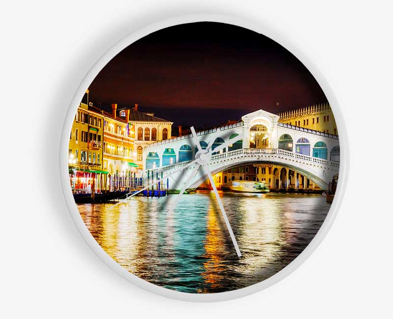 Rialto In Lights Clock - Wallart-Direct UK